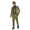 Smiley Stand Out Suit, Yellow & Black -Joker Scostumemega Store smiley stand out suit yellow black 655035
