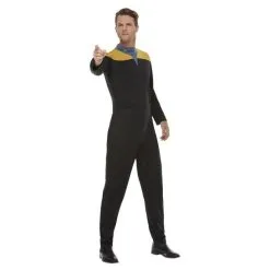 Star Trek, Voyager Operations Uniform, Gold & Black -Joker Scostumemega Store star trek voyager operations uniform gold black 282962