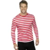 Stripy T Shirt, Red -Joker Scostumemega Store stripy t shirt red 675605