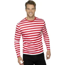 Stripy T Shirt, Red