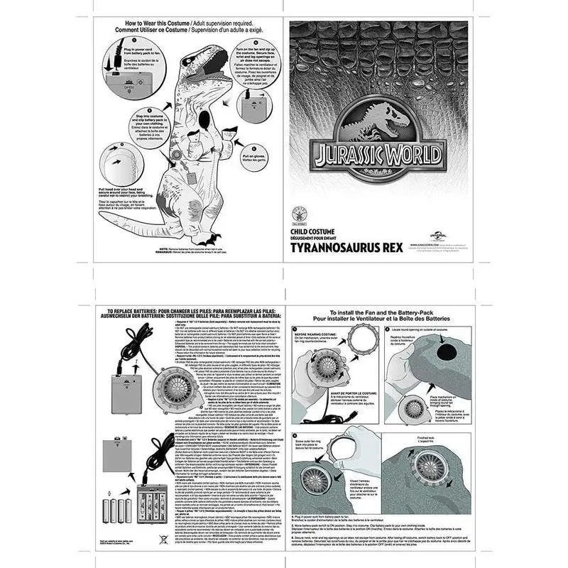 T Rex Inflatable Costume Size Std 5 T Rex Inflatable Costume Size Std - Image 3