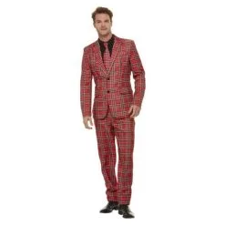 Tartan Suit, Red