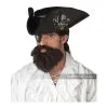 California Costumes The Captain Beard & Moustache Dark Brown -Joker Scostumemega Store the captain beard moustache dark brown 511450