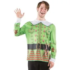 Morris Costumes Ugly Christmas Elf Sweater Lg