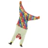 Upside Down Clown Costume, Multicoloured -Joker Scostumemega Store upside down clown costume multicoloured 970345