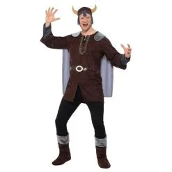 Viking Man Costume, Brown 9 Viking Man Costume, Brown -Joker Scostumemega Store viking man costume brown 219177
