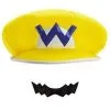 Disguise Costumes Wario Child Hat & Moustache -Joker Scostumemega Store wario child hat moustache 465471
